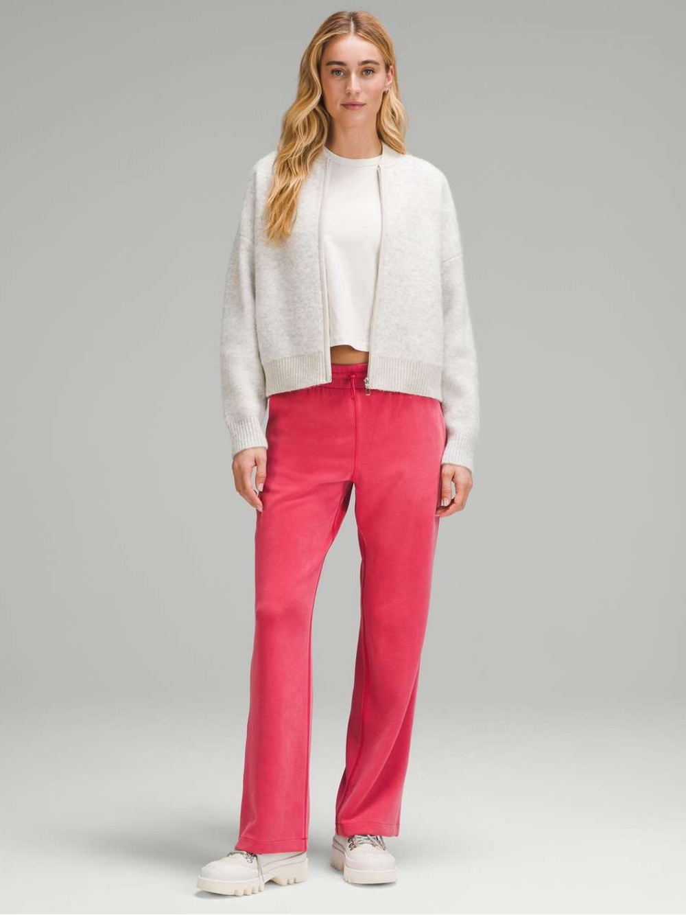 Lululemon Vintage Rose Pink Softstreme High-Rise Pant Shockcord Waist NWOT
